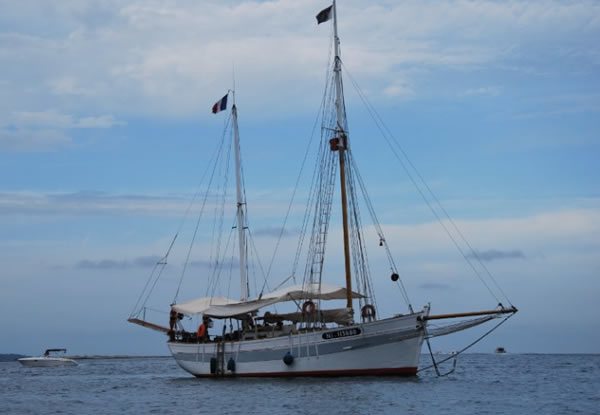 balade en vieux grément sur la côte d'azur, mini croisière