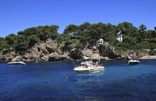 Balade en bateau, voilier, yacht au cap d'antibes