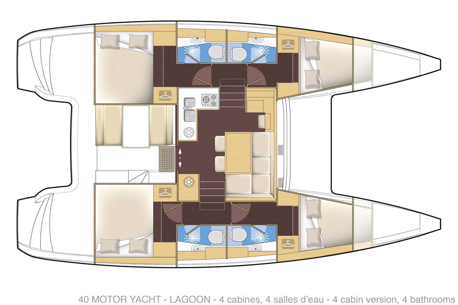 Yach Catamran moteur Lagoon 400